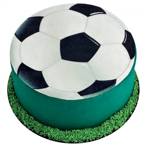 Opłatek waflowy dekoracja na tort piłka nożna 20cm